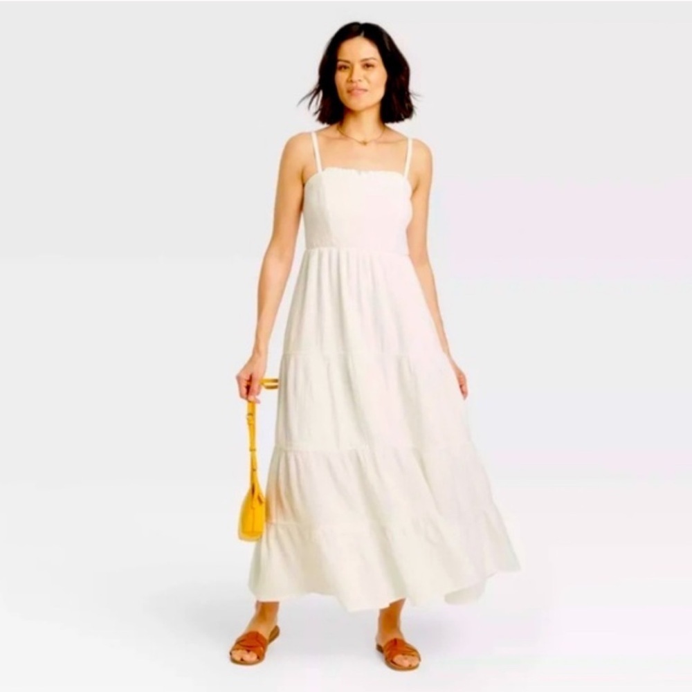 Knox Rose white cotton gauze sundress